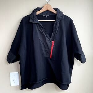 Kozan made in turkey black short sleeved shirt dramatic design men's size medium